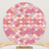 Rose Rosa Meerjungfrau Runden Geburtstag Dekoration Hintergrund